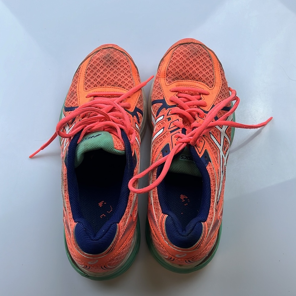 ASICS Gel Flux 3 'Flash Coral Aqua Mint' Sneakers - Size 9 - N187-10 - Picture 4 of 8